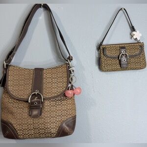 Large soho brown matching coach set